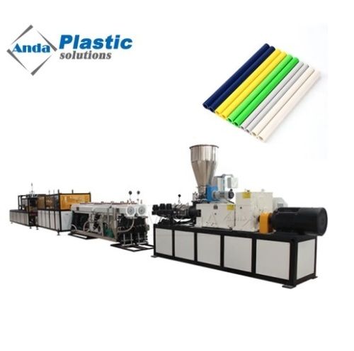 Plastic PVC Drain Water Electrical Conduit Pipe Extrusion Production Line Making Machine Fully Automatic