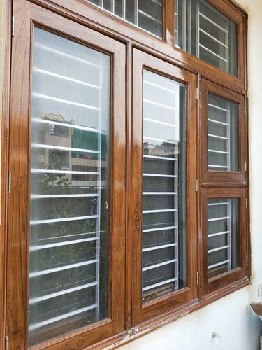 Wooden Window Color Brown