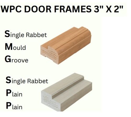 Termite Resistant Brown 3x2 inch WPC Door Frames