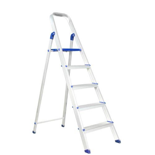 5 Steps Aluminium Step Ladder 150Kg - Feature: Locking Mechanism