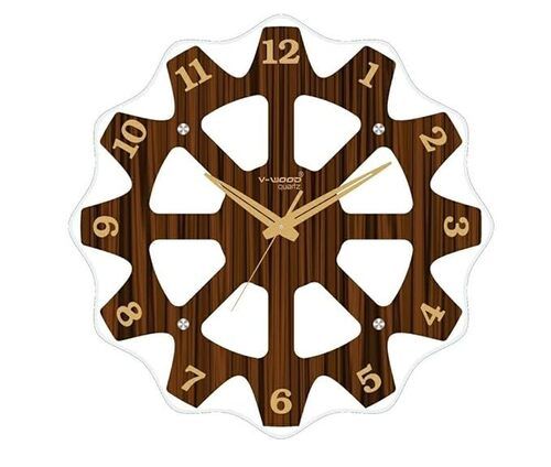 Wall Clock  - Color: Brown