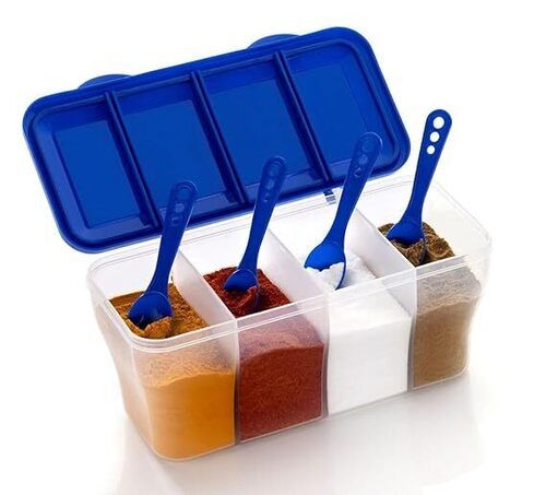 4 Compartment Plastic Food Container