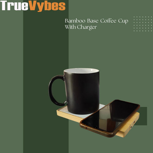 Coffee Cup Warmer With Charger - Color: Brown