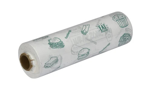 Food Wrapping Paper - Bagasse Pulp Standard Size Ivory White | Disposable Biodegradable Eco-Friendly Printed Design Dry Storage