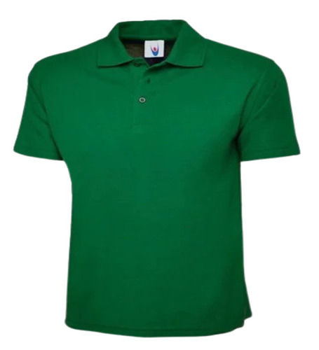 Green Polo Neck T Shirt