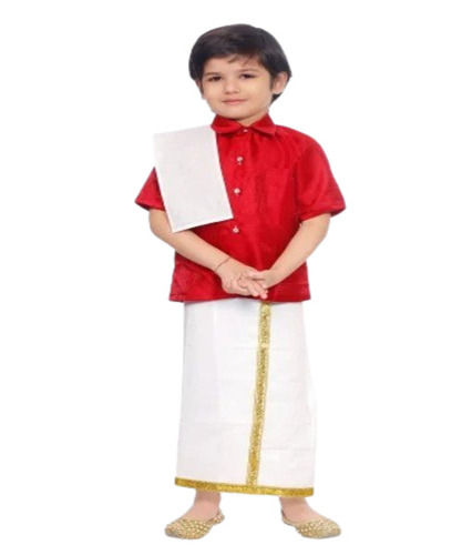 Kids Dhoti Shirt Set