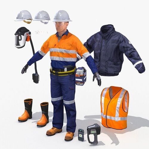 Safety Dress - Color: Orange/Blue