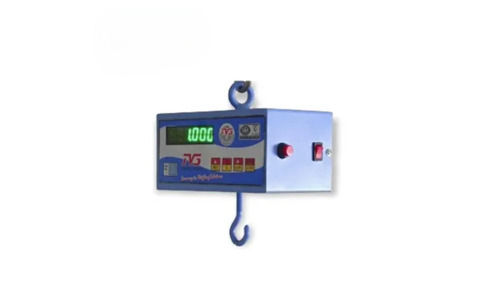 Hanging Scale - Digital Display, Battery & Electric Powered | Blue Metal Design, Rectangular & Square Shape