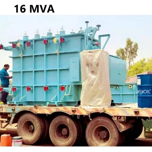 16 MVA Nucon Power Transformer - Oil Cooled, 3-Phase | Mild Steel, Floor Mounted, Reliable Power Supply