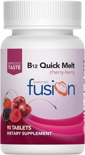 Bariatric Fusion Vitamin B12 Melt Cherry Berry Flavored Tablets 90 Count
