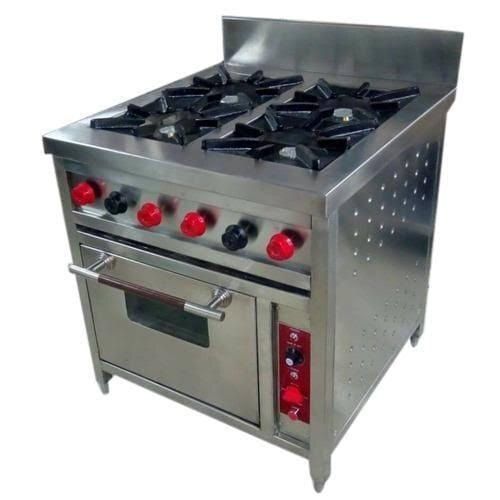 Four Burner Gas Stove - Ignition Type: Manual