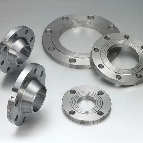 Metal Flanges - Round Steel Flanges, High Strength, Rust Free, Silver Finish, Highly Purity
