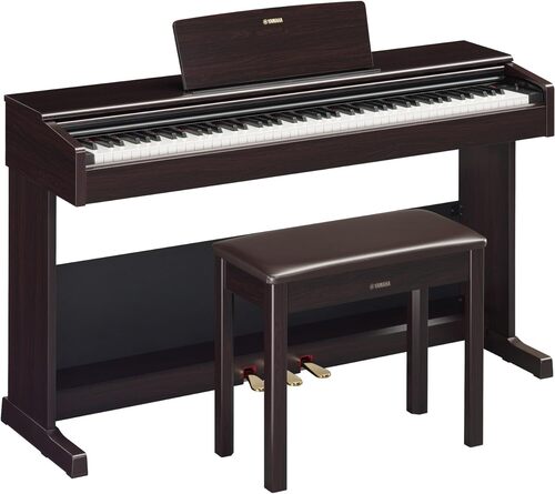 Yamaha, YDP105 Arius Series Digital Console Piano with Bench, Dark Rosewood, 88-Key