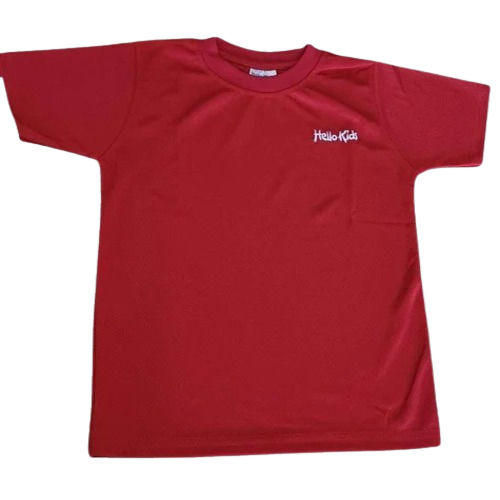 Mens Red Promotional T-Shirt  - Fabric Type: Polyester