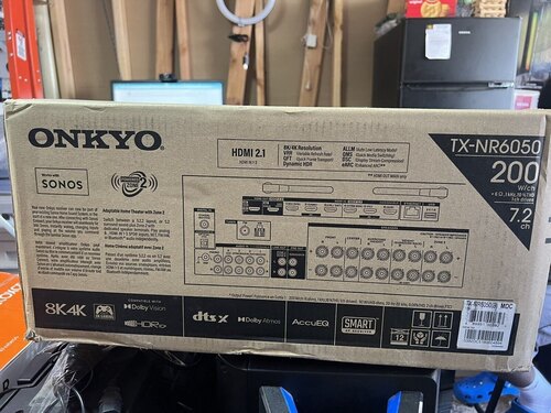 Onkyo Tx-nr6050 7.2-channel Network Home Theater Smart Av Receiver 8k/60, 4k/120hz