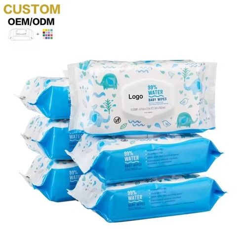 Unscented Sensitive Baby Wet Wipes - Material: Non-Woven