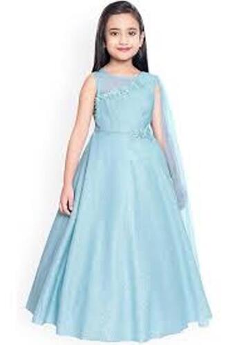 Sleeveless Girls Gown - Age Group: 1-12