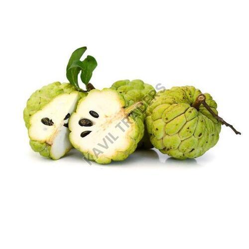 Custard Apple - Fresh Quality, Sweet Taste | Very Good Health Benefits, Standard Size, Round Shape, 100% Maturity, Green Color