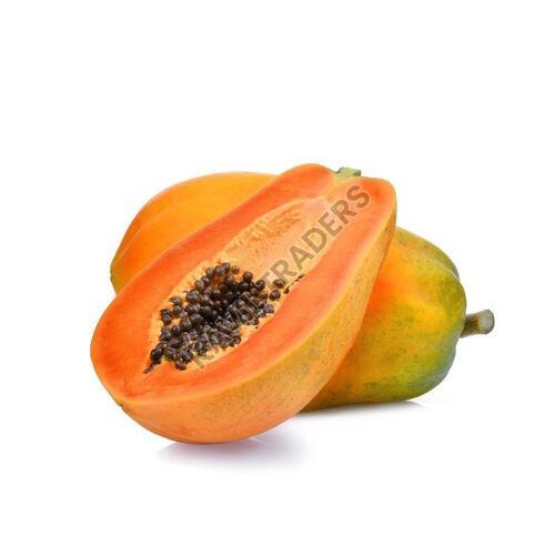 Fresh Papaya - Peeled, Sweet Taste with Very Good Quality | Oval/Round Shape, Vibrant Orange Color, 100% Maturity, Good for Health