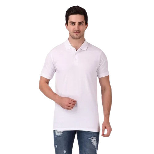 Mens Premium Polo T Shirt - Cotton, XL, M, L, XXL, Pink | Half Sleeves, Plain Pattern, Casual Wear