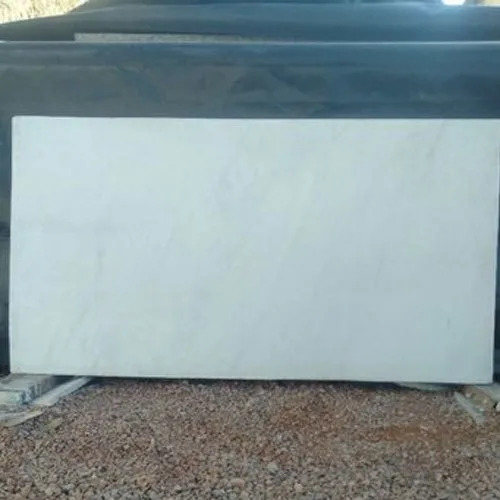 White Marble Slab - High Strength, Scratch Resistant | Durable Polished Finish for Flooring Applications