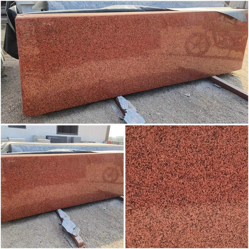 K Red Granite Slabs - Polished Finish, Scratch Resistant, Durable Flooring and Countertop Application