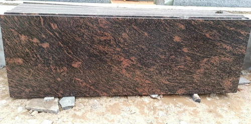 Polished Granite Slabs - Durable Brown Polished Finish | Scratch Resistant, Ideal for Flooring and Countertops
