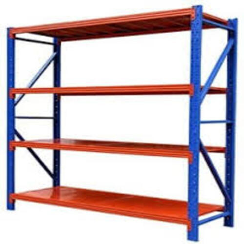 Heavy Duty Storage Racks - MS CR/HR Material, Premium Grade, Blue Color, Modern Design, Powder Coated Finish