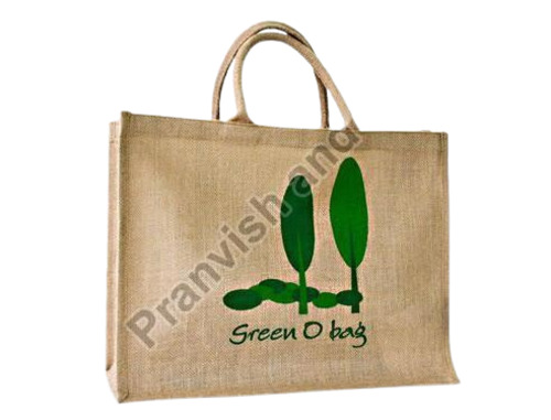 Natural Jute Bag - Machine Made, Customized Size , Brown Color, Durable and Light Weight Design, Easy To Carry