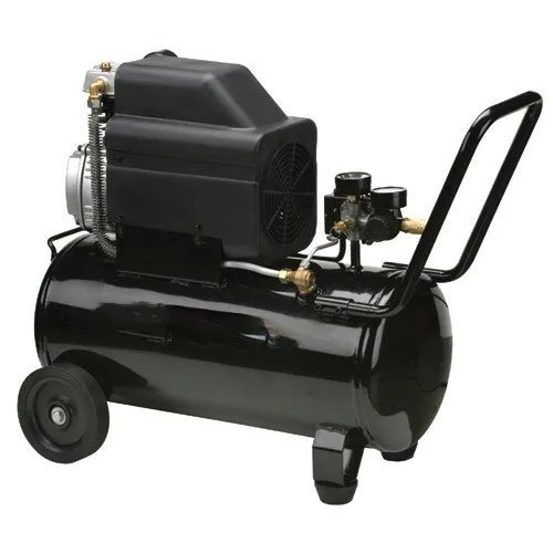 Portable Air Compressor - 1-3 HP Reciprocating Design, Color Coated Finish, High Performance and Energy Efficient