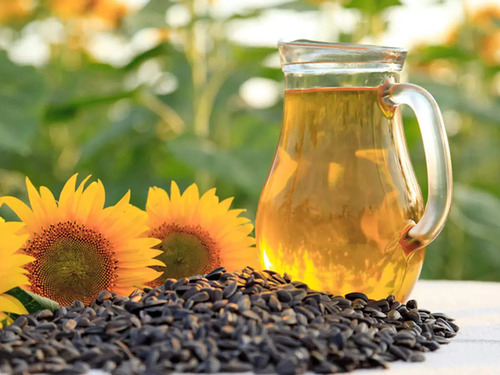 Yellow Sunflower Oil - Organic, Cold Pressed, 100% Pure | Antioxidant, High In Protein, Low Cholesterol, Rich In Vitamins