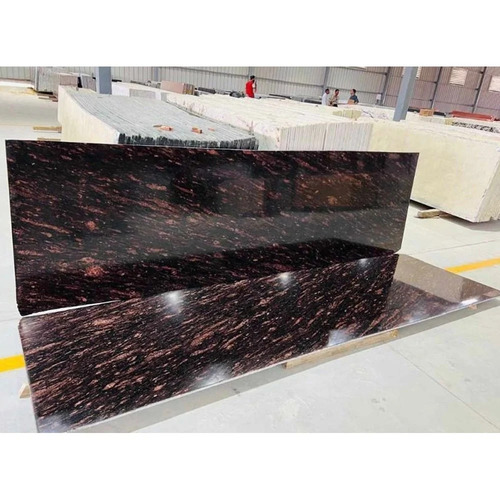 Cherry Brown Granite - Polished Finish, Durable and Scratch Resistant Slabs for Flooring Applications