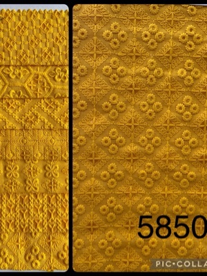 Embroidery Fabrics - 60 Cotton, All Size, Multicolor, Embroidered Pattern | Anti-Wrinkle, Comfortable for Garments