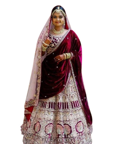 Maroon Bridal Lehenga Choli