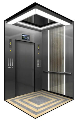 Ms Elevator Cabin - Mild Steel, 4.5 Feet Width, 6 Feet Height | Manual Center Opening, Polished Finish, Rectangular Shape