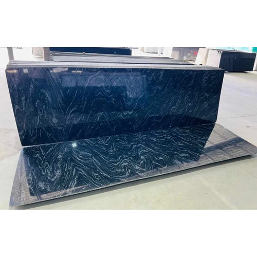 River Black Granite Slab - Durable Polished Slabs Scratch Resistant Surface Finish Ideal for Flooring Applications