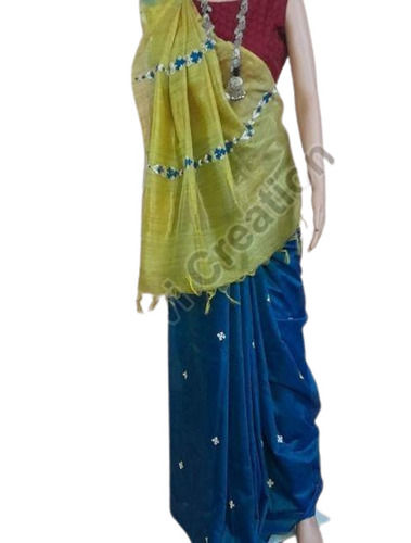 Tussar Silk Basawada Sarees - Color: Multicolor