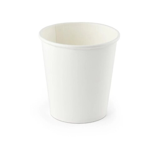 White Paper Disposable Cup - 210ml Capacity 5 Inch Size | Eco-Friendly Plain Design for Events and Parties