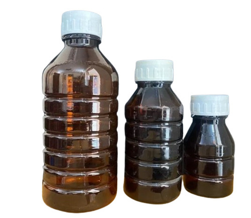 Brown PET Bottle - Round Shape, Screw Cap Design | Rigid Hardness, Multiple Use Applicability, All Sizes