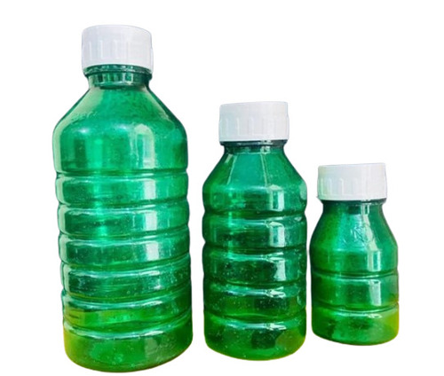 Green PET Bottle - Round Shape, Screw Cap, All Sizes , Multiple Use Versatile Design in Vibrant Green Color for Various Applications