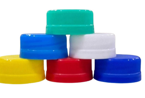 Plastic Bottle Cap - Multi Color, Round Shape, Screw Cap Design, Plastic Material