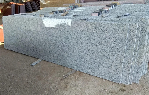 C White Granite Slab - Polished Finish, Durable and Scratch Resistant | Ideal for Flooring Applications, Elegant White Color