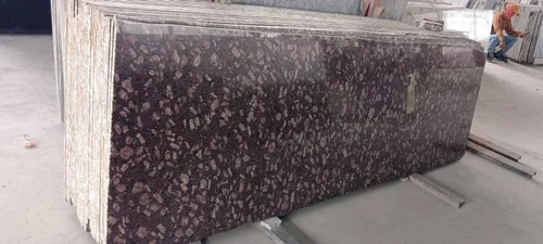 Commando Granite Slab - Polished Surface Finish, Brown Color | Durable, Scratch Resistant for Flooring Applications