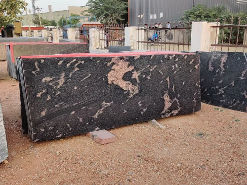 Fish Brown Granite Slab - Polished Finish, Brown Color | Scratch Resistant, Durable, Ideal for Flooring Applications