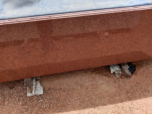 K Red Granite Slab - Durable Polished Red Granite Slab for Flooring, Scratch Resistant, Ideal for Various Applications
