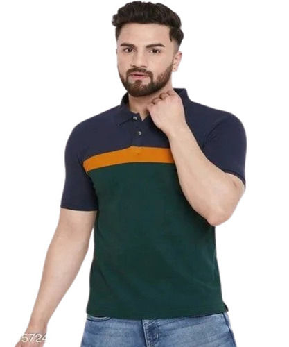 Mens Polo Neck T Shirt