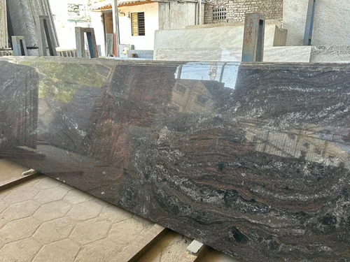 Multi Paradise Granite - Polished Brown Slabs | Durable, Scratch Resistant, Ideal for Flooring Applications