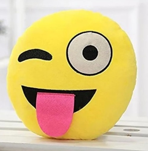 Naughty Baby Pillow - Velvet, 35x35 cm, Yellow | Round Shape, Hand Washable, Polyester Fibre Filling, Printed Cover Pattern