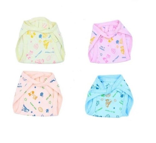 Newborn Baby Printed Nappies - Hosiery Cotton, Multi Color, All Size | Casual Wear, Unisex Design for Comfortable Diapering