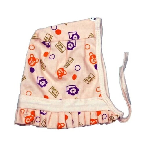 Printed Cotton Baby Caps - Unisex, All Age Group, Soft Fabric, Colorful, Lightweight Design | Ideal for Infants 0-1 Year, Stylish Patterns